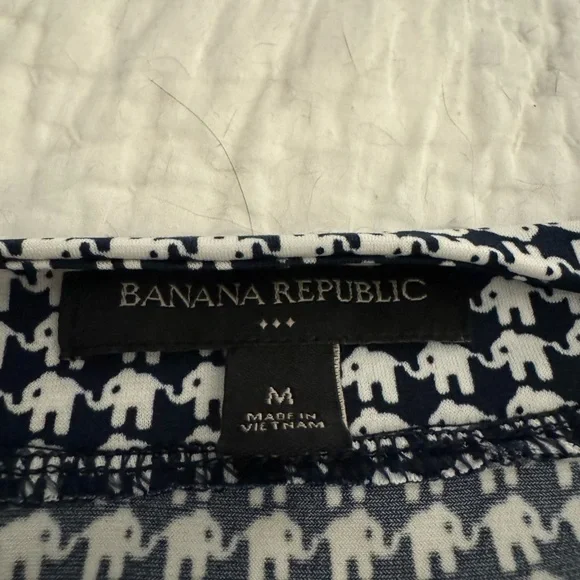 Banana Republic Elephant Print Wrap Dress - Size Medium - Picture 9 of 9